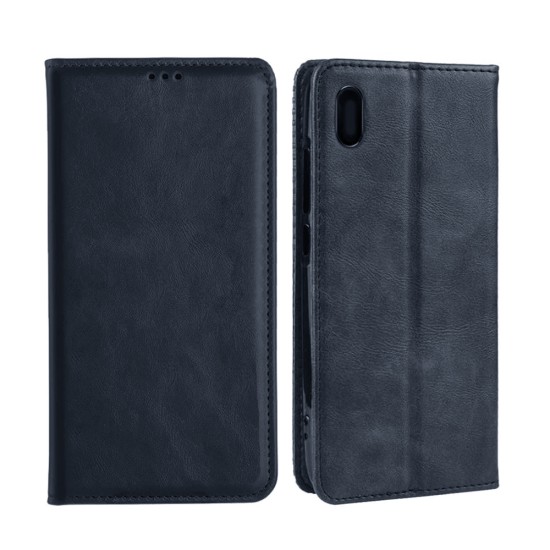 Leather Flip Cover with Internal Pocket For Xiaomi Redmi 7A Blue Leather Flip Cover with Internal Pocket For Xiaomi Redmi 7A Blue